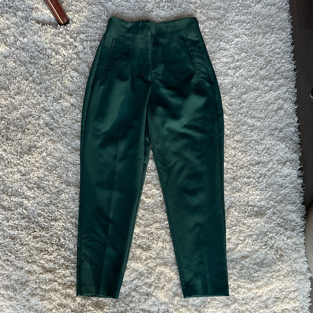 Zara Deep Green Dress Pants